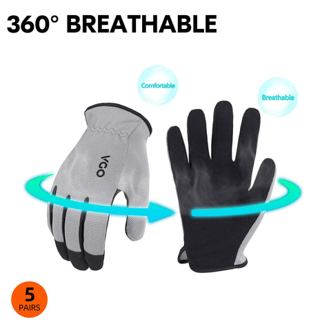 Vgo Glove Guanti, guanti da lavoro in pelle sintetica (AL8736)