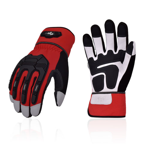 VGO 3 Pairs High Dexterity Soft Genuine Goat Gloves (3 Colors, GA7675)